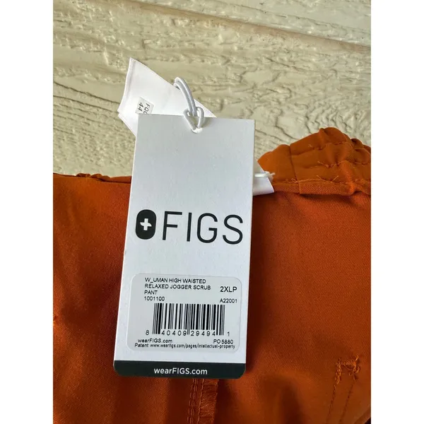 FIGS Women Relaxed Uman Jogger Scrub Pants Chai Orange Size XXL Petite - Image 3