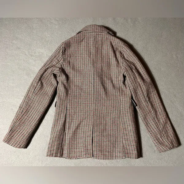 Petal + Pup Brandy Blazer XS Brown Houndstooth Jacket NWT Workwear - Image 7