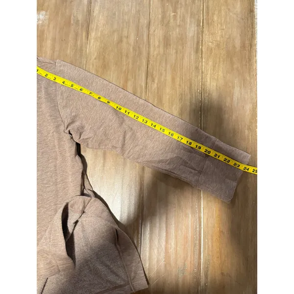Haven Well Within L Tan Collared Pullover Top‎ Long Sleeve TENCEL Blend Shirt - Image 6