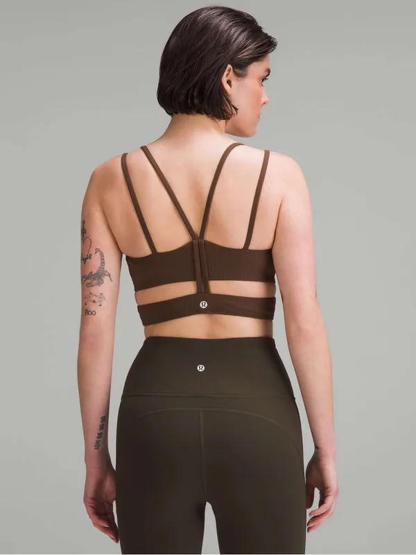 Lululemon Ribbed Nulu Strappy Yoga Bra *Light Support, A/B Cup Java Size 6 - Image 2