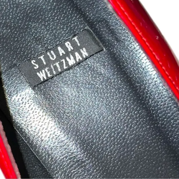 Stuart Weitzman luxury beautiful candy apple red heels! - Image 8