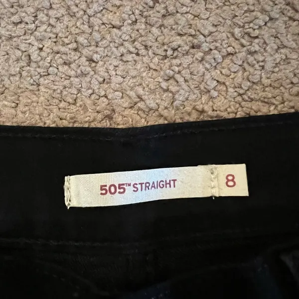 Levi’s black 505 straight‎ jeans 8 - Image 6