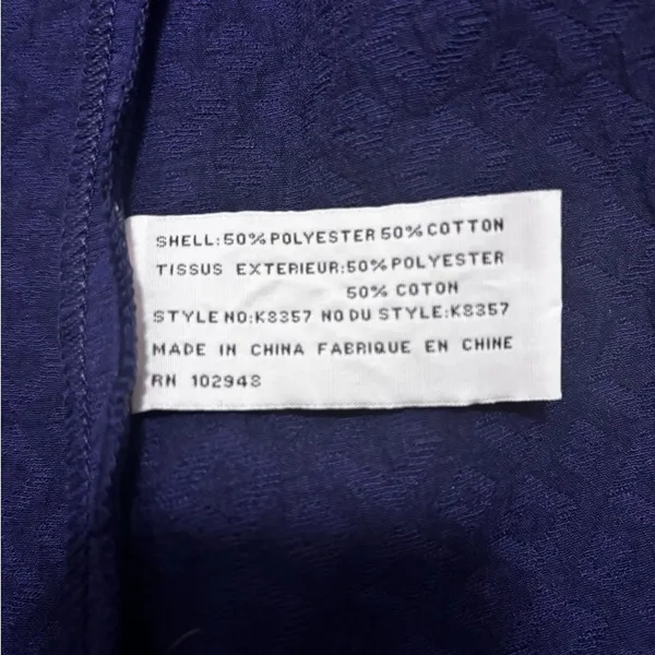 Tulle Women's Casual, Business Casual navy blue trench coat. Size‎ small - Image 12