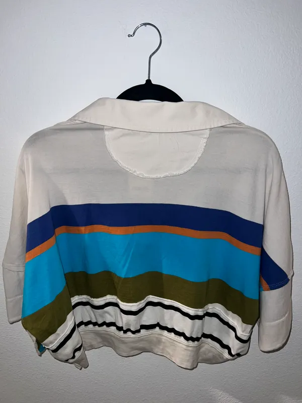 We The Free Preppy Striped Polo Tshirt - Image 6