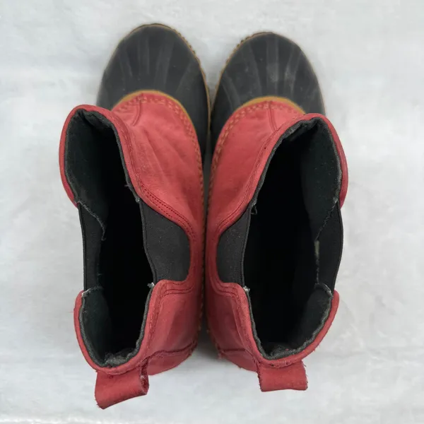 Sorel Out N‎ About Chelsea Waterproof Red Black Duck Boots NL2410-687 Womens 9 - Image 8