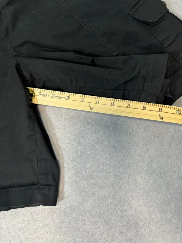 Lee Women's Black Cargo Bermuda Shorts Size 14 - Image 3
