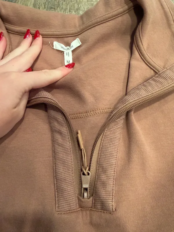 Maurice's pink quarter zip - Image 3
