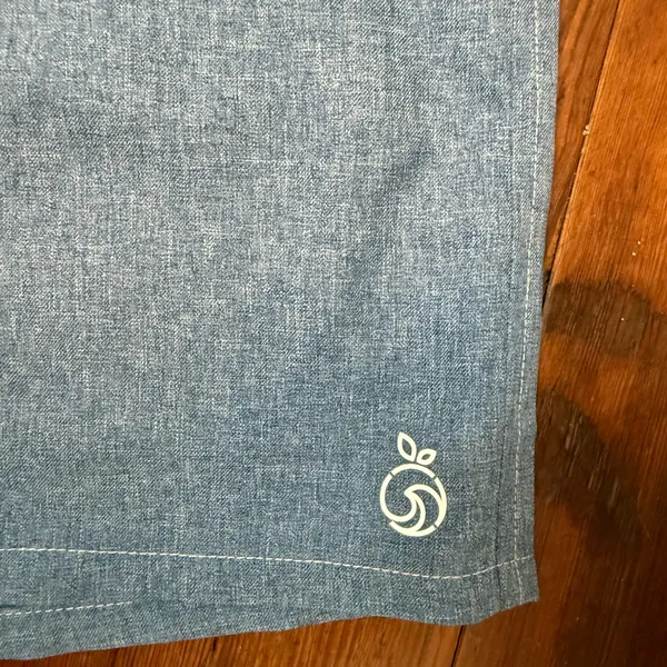 Men's Athletic Chambray Drawstring Shorts - Image 3
