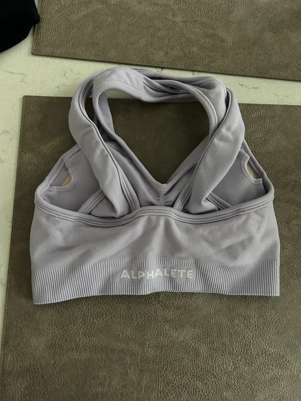 Light Purple ALPHALETE Sports Bra - Image 3