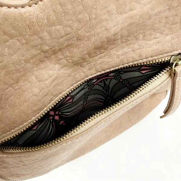 Anthropologie Carson Faux Leather Braided Tote Bag Tan Boho Bohemian Festival - Image 12