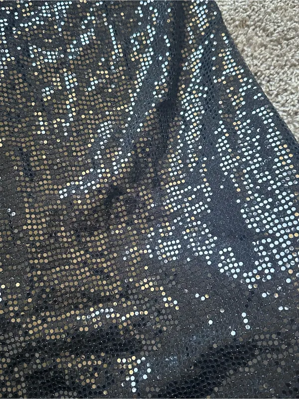 Timing Black Sequin Mini Dress - Image 3