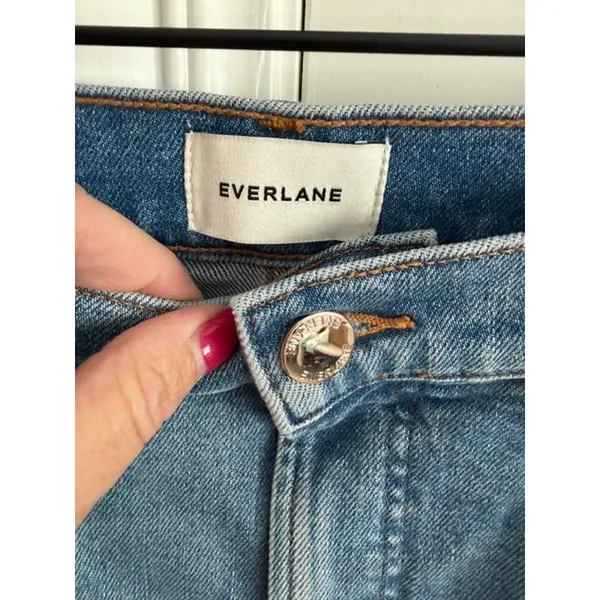 Everlane NWOT High-Rise Cigarette Jeans Medium Blue Size 30R - Image 6
