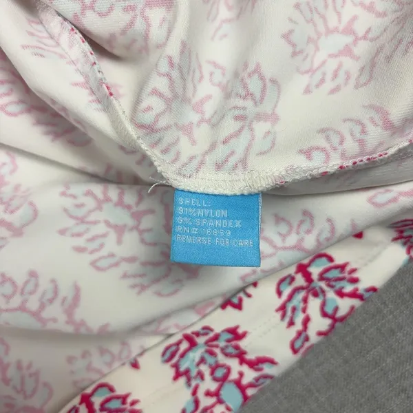 J McLaughlin Dress Womens XS Pink Floral Square Neck Fit Flare Jersey Casual - Image 7
