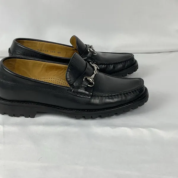 Cole Haan Black Leather Horsebit Lug Sole Loafers Women Sz 5.5 - Image 3