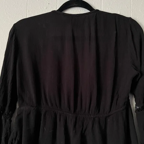 Ambiance Top Womens XS Flared Sleeve Cropped Witchy Goth Boho Dark Fairy Y2K - Image 9