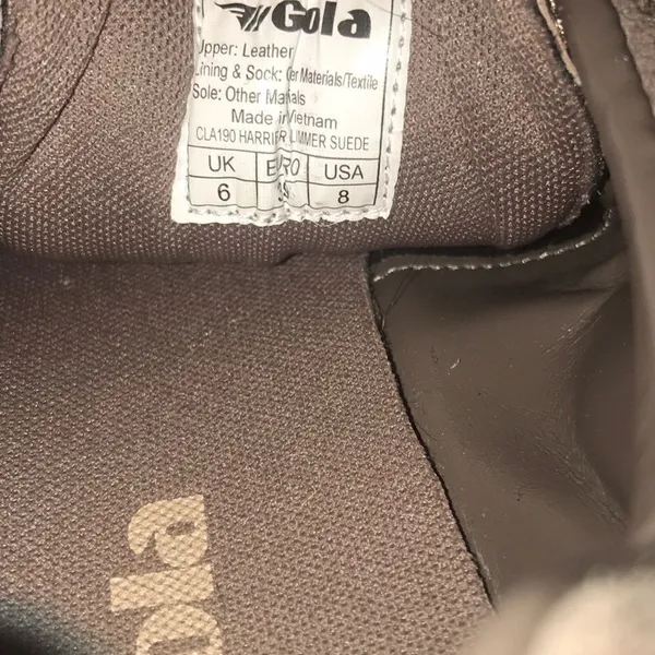 Gola Harrier Taupe with rose gold, mismatched size - Image 6