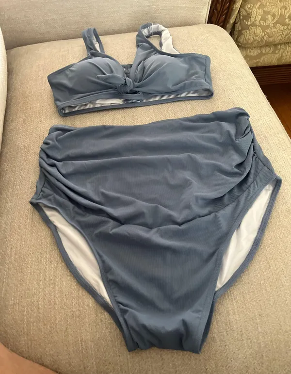 Summer Mae Maternity Swimsuits Maternity One Piece Bathing Suit With Ruffled One Shoulder - Image 3