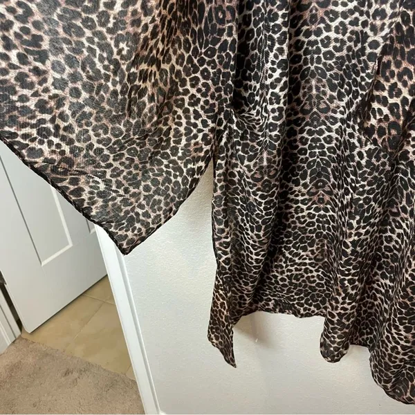 MIA JOY JOYFOLIE Leopard Print Kimono One Size - Image 5