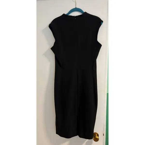 M.M. Lafleur‎ Black Sleeveless Sheath Dress Women's Size 10 Work Office Career - Image 5