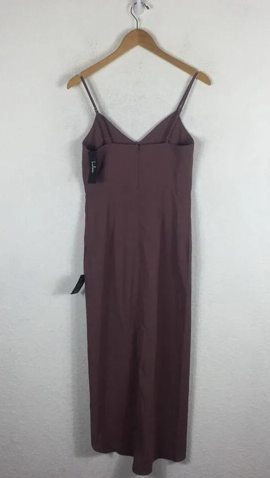 NWT Lulus Reinette Mauve Purple Corset Slip Midi Dress Small Cocktail Wedding - Image 14