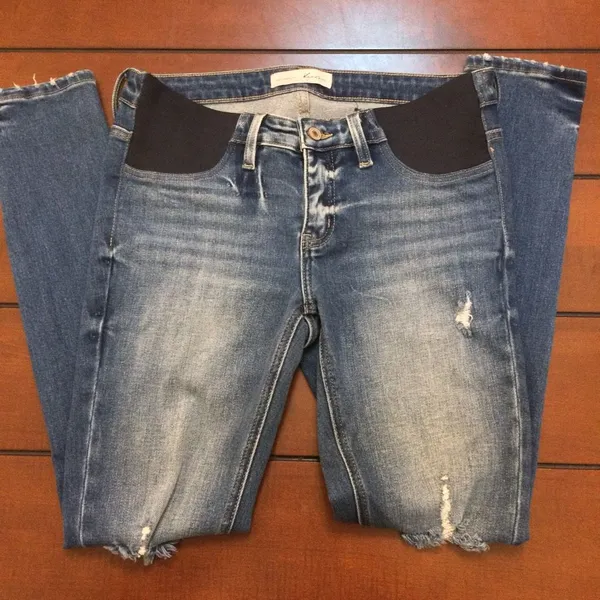 Kancan maternity jeans size 9/29 distressed Blue - Image 2