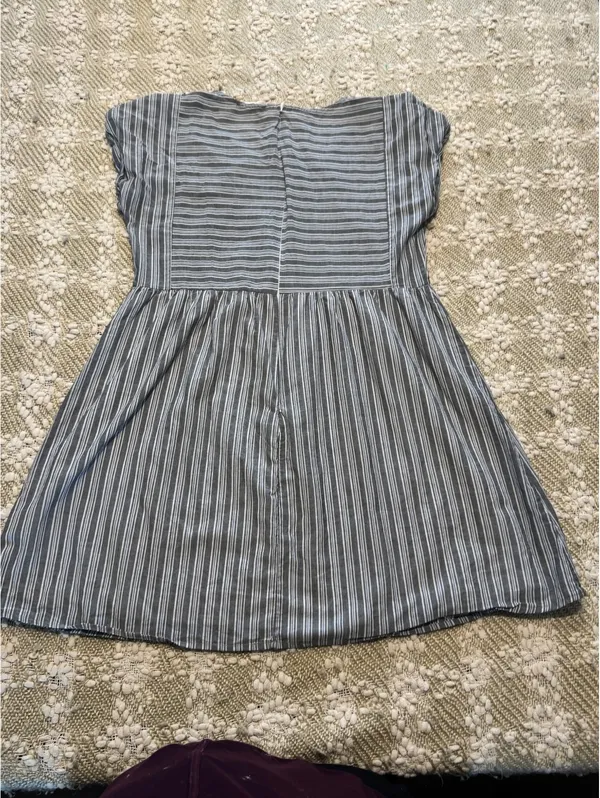 Altar'd State Black and White Striped Dress, Size Medium, Fit-and-Flare A-Line - Image 3