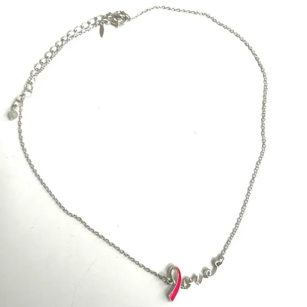 Avon Love ribbon breast cancer awareness necklace - Image 6