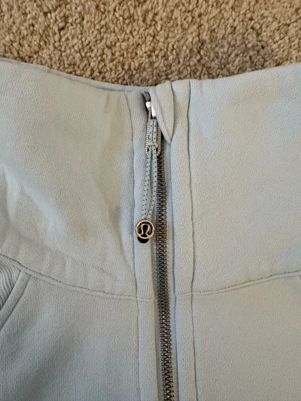 Lululemon Half-Zip Scuba Light Blue - Image 3