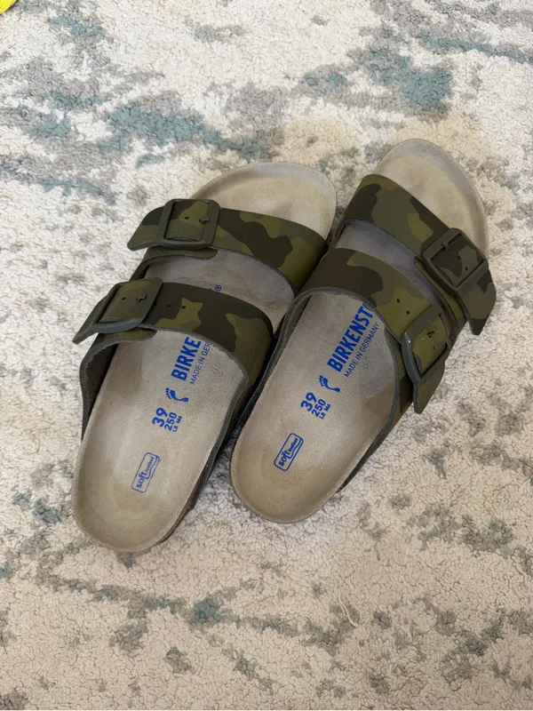 Birkenstock Arizona Soft Footbed Camo Sandals Size 39 EU NWOT - Image 6