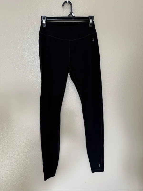 Smartwool Merino 150 Black Leggings XS Wool Base Layer Hiking Ski Outdoor Pants - Image 5