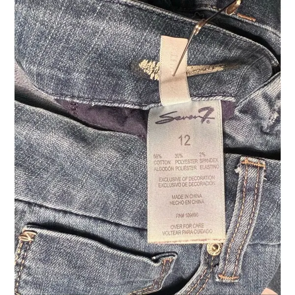Seven7 for All Mankind Women's Tummyless High Rise Skinny Jeans 12 Regular - Image 5