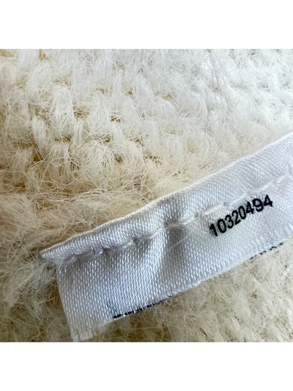 Vero Moda Puff Sleeve Cream Sweater Size Large Light Academia Cottagecore - Image 11