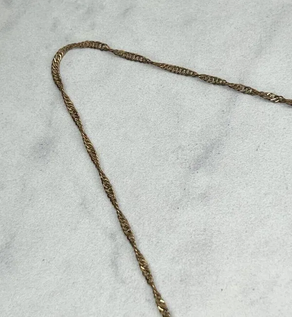 Gold Tone Faux Turquoise Trunk Up Good Luck Elephant Pendant Necklace - Image 5