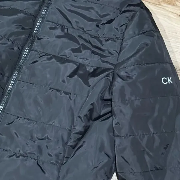 Calvin Klein Black Puffer Jacket Women’s Small - Image 2