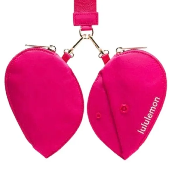 Lululemon Dual Pouch Wristlet Heart Passionate / Passionate / Gold - Image 4