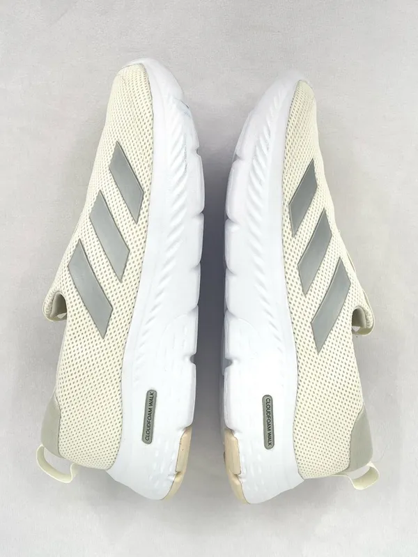 Adidas Cloudfoam Move Lounger Off White Silver Slip On Sneakers size 8 - Image 3