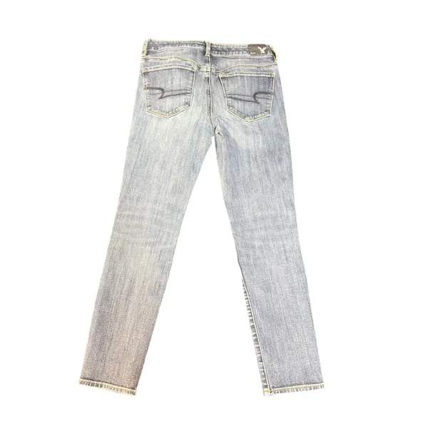American Eagle Outfitters Highest Rise Jegging Jeans 6 Short Light Wash Stretch - Image 2