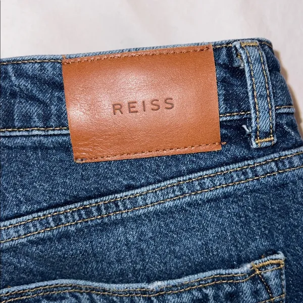 Reiss women’s selin mid Blue Straight leg Jeans size 27 - Image 4