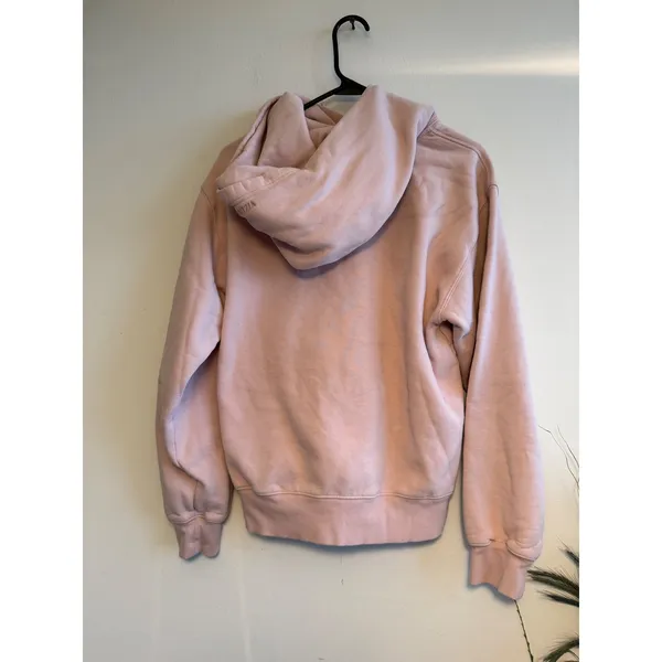 Aritzia‎ Sweatfleece Perfect Fit Hoodie Pink Tonal Logo M 116209-FA24 - Image 3