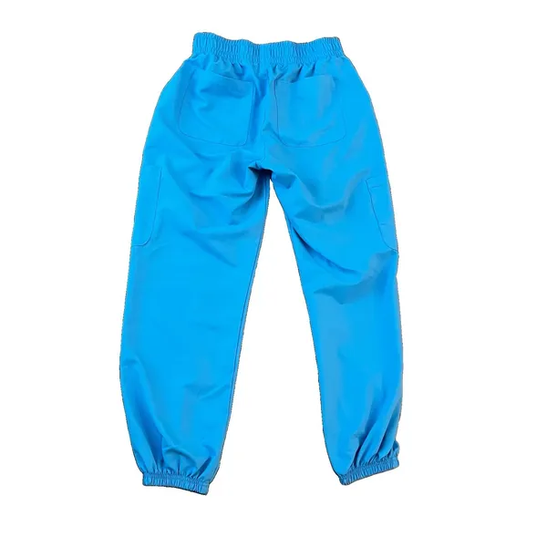 Koi Women's Jogger Scrub Small Utility Pull‎ On Pants Smiley World Blue - Image 2