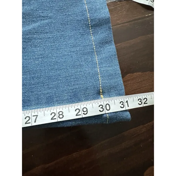 SPANX Flare Jeans Sz L shape EveryWear Vintage Indigo Pull On Stretch - Image 11