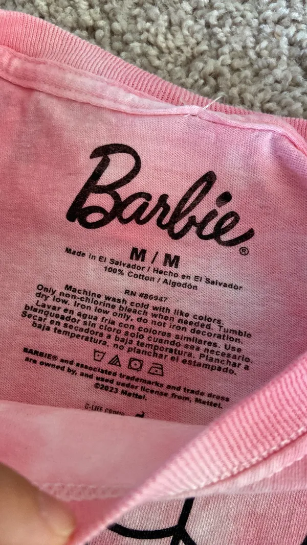 Barbie boxy T shirt. M - Image 8