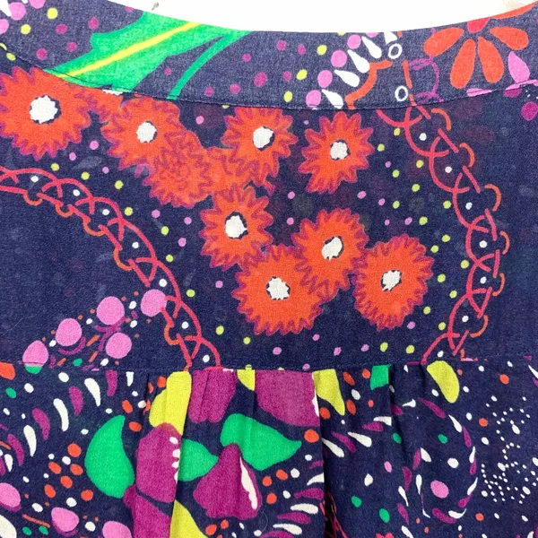 Lilly Pulitzer Garden Menagerie Providence Blouse Purple Red Floral Size Small - Image 11