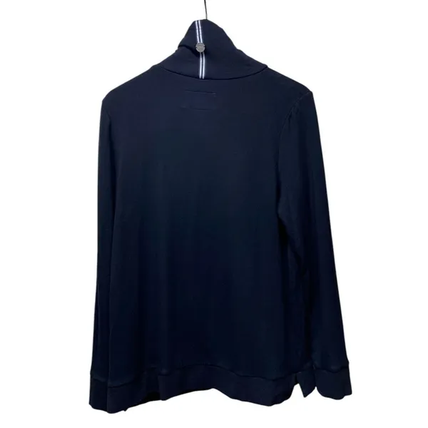 Noel Asmar Equestrian Merino Wool Blend Funnel‎ Neck L Pullover Black Sweatshirt - Image 2