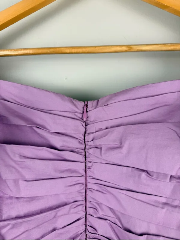 Elliatt Shirley in lavender Purple Poplin mini Dress size large - Image 10