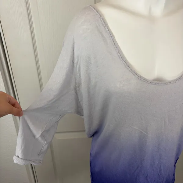 We The Free purple ombre slouchy linen-cotton top - Image 4