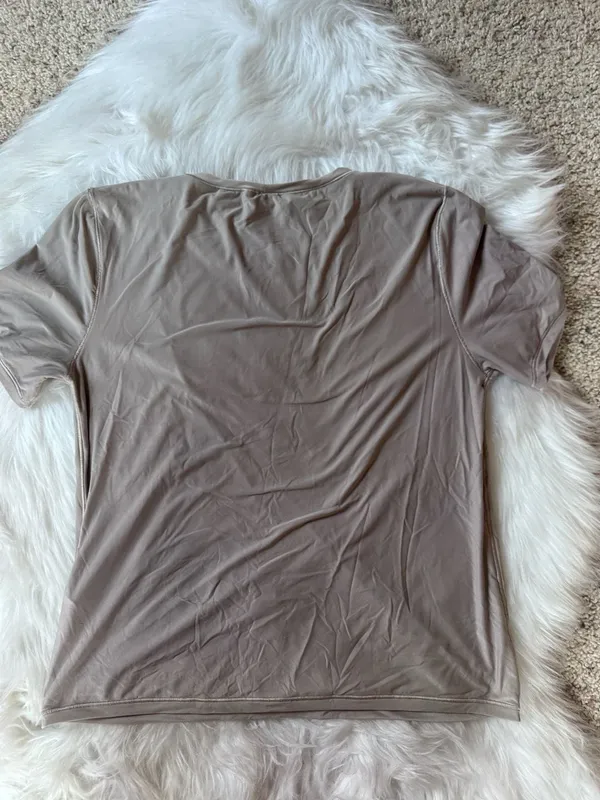 Aerie Smoothez by Aerie Crew Neck Short Sleeve Shape Wear T-Shirt - Image 2