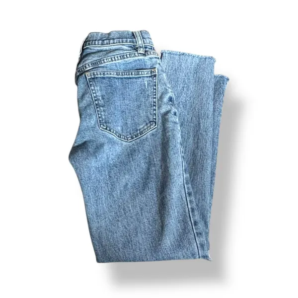 PacSun Vintage Icon Distressed Skinny Jeans Light‎ Wash Raw Hem 23 Inch Waist - Image 2