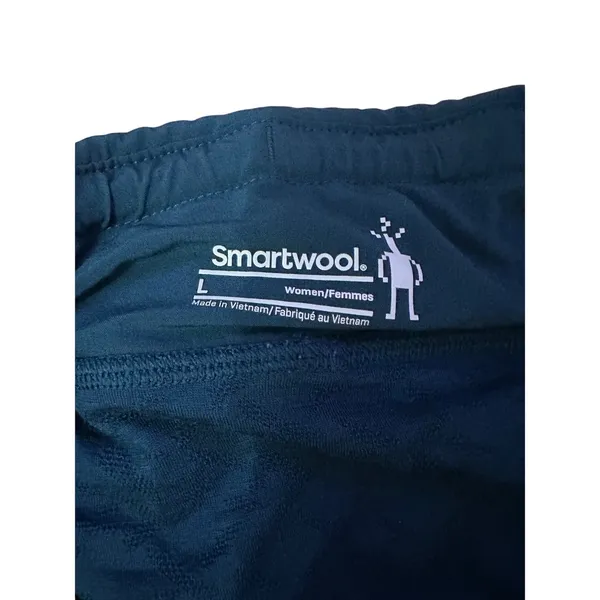 Smartwool Womens Merino Sport Lined Active Running Shorts Teal Blue Size Large - Image 2