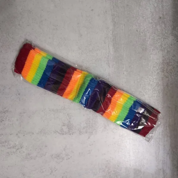 80s Costume Party Accessory Kit: Rainbow Headband, Leg Warmers & More - Image 12